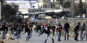 اندلاع مواجهات على مدخل مخيم الجلزون