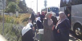 احتجاز حافلات تقل مقدسيات في رحلة لمدينة يافا