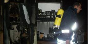 عبث الأطفال يتسبب بحريق منزل في طولكرم