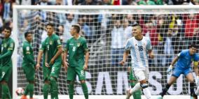 الأرجنتين تحسم صدارة مجموعتها خلال شوط واحد