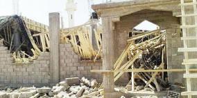 إصابة 5 عمال بانهيار سقف مسجد في عصيرة الشمالية