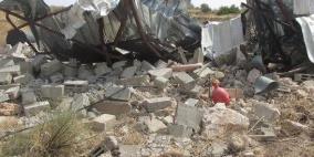 قوات الاحتلال تهدم 18 منشآة زراعية في 3 قرى بالأغوار الشمالية