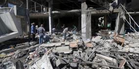 شهيدان تحت انقاض منزل عائلة النخالة في مدينة غزة