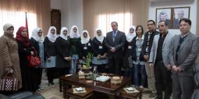 قلقيلية: المحافظ يلتقي وفدا من مؤسسة انجاز