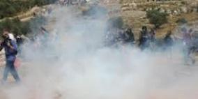 إصابة العشرات بالاختناق في مسيرة بلعين الأسبوعية