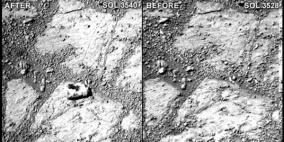 المريخ يذهل علماء الأرض بصخرة ظهرت فجأة من العدم