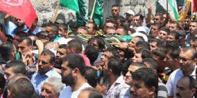 تشييع جثمان الشهيد علاء الزغير في الخليل