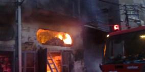 إصابتان بعد اندلاع حريق بمنزل وسط قطاع غزة