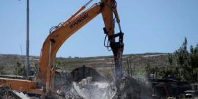 الاحتلال يهدم خط مياه منطقة يرزة شرق طوباس