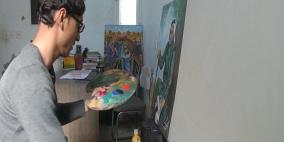 (بالصور) العمراني: فنان فلسطيني يرسم بتقنية 3D