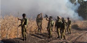 جيش الاحتلال يقصف مدافع للجيش السوري في الجولان