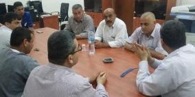 اجتماع موسع لنواة اللجنة الرياضية لفريق كرة القدم بالنادي الأهلي القلقيلي
