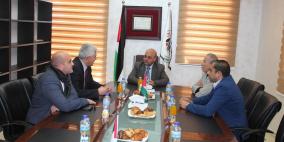 وفد من الاتحاد الفلسطيني لكرة السلة يزور الجامعة العربية الامريكية