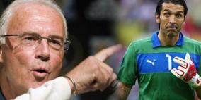 بكنباور ينتقد بوفون بحدة والأخير يرفض الردّ عليه