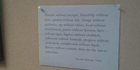 الخطايا التي يجب تذكرها حسب الأديب نسيم طالب