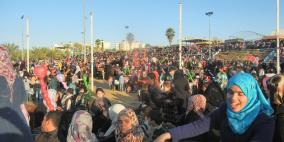 زحف جماهيري في شمال غزة لحضور حفل طيور الجنة