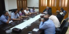 رئيس بلدية طولكرم يستقبل وفدا من المنطقة الشرقية