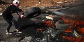 اصابات بمواجهات شمال البيرة في يوم الغضب