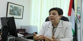 عشراوي: إسرائيل تستغل المفاوضات لخلق أمر واقع على الارض