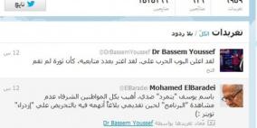 باسم يوسف يطيح بمرسي وينافس البرادعي على "تويتر"