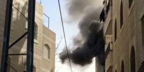 إنقاذ أسرة من حريق منزلها في بلدة الظاهرية