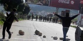 إصابة شابين برصاص الاحتلال بمواجهات في نابلس