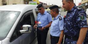 الحمد الله يتفقد دوريات الشرطة بمناسبة أسبوع المرور العربي