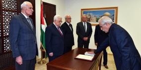 محافظ غزة يؤدي اليمين القانونية أمام الرئيس 