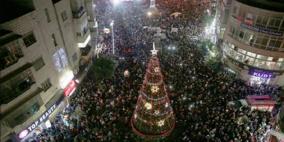 المجلس البلدي لبلدیة رام الله يستنكر  الاعتداء على شجرة الميلاد