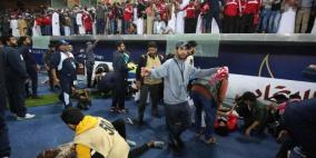 فيديو: انهيار حاجز زجاجي في استاد جابر بالكويت وسقوط المشجعين!