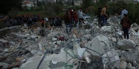 جرافات الاحتلال تهدم 3 منازل في واد برقين بجنين 