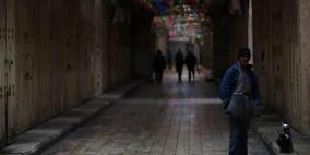 الاضراب يعم أرجاء مدينة نابلس 