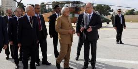 رئيس الوزراء الهندي يصل رام الله