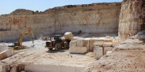 الشؤون المدنية: موافقة اسرائيلية على استئناف تصدير الحجر في الخليل 