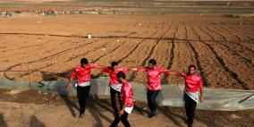 دبكة على حدود غزة 