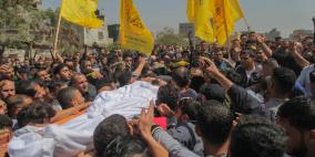 تشييع الشهيد ثائر رابعة في جباليا