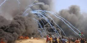 محدث- 8 شهداء وأكثر من 1356 اصابة في مسيرات العودة بغزة