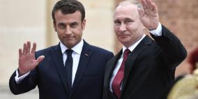الرئيس الفرنسي يدعو بوتين لإنهاء الصراع في سوريا