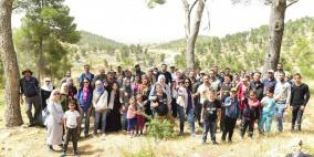 " محميات فلسطين" : زراعة اشجار اصيلة خلال مسار بيئي لمحمية وادي القف