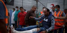 إصابة 3 صحفيين على حدود قطاع غزة