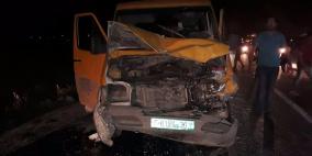 10 اصابات في حادث سير غرب نابلس