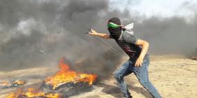 56 اصابة في الجمعة الثامنة لمسيرة العودة بغزة