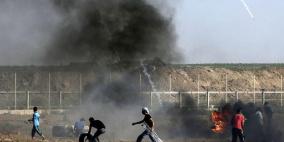 تسلل شبان عبر حدود غزة واحراق معدات للاحتلال