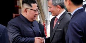 أمران لافتان صاحبا الزعيم الكوري بعد وصوله إلى سنغافورة 