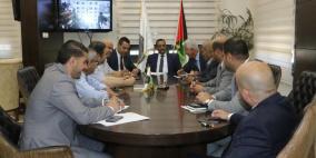 النائب العام المستشار د.أحمد براك يجتمع بوفد من الاتحاد العام للصناعات الفلسطينية