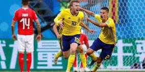 فيديو- السويد تتأهل للدور الثاني بفوز صعب على سويسرا