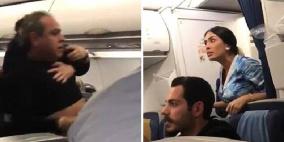 فيديو: مشاجرة ومضاربة عنيفة على متن طائرة كويتية!