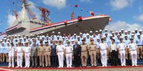 بالصور- مصر تعلن تدشين أول سفينة حربية محلية الصنع