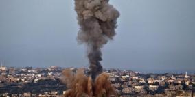 محدث- الاحتلال يقصف غزة ردا على اصابة ضابط