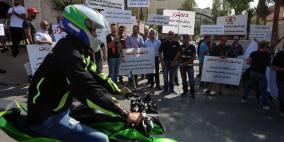أصحاب الدراجات النارية يحتجون على رفع أسعار التامين